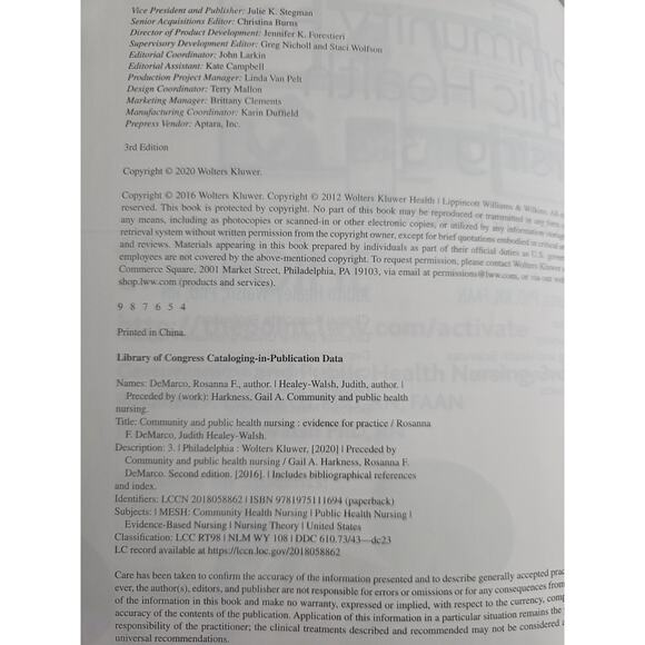 Community and Public Health Nursing : Evidence for Practice 3rd Edition - Picture 4 of 7